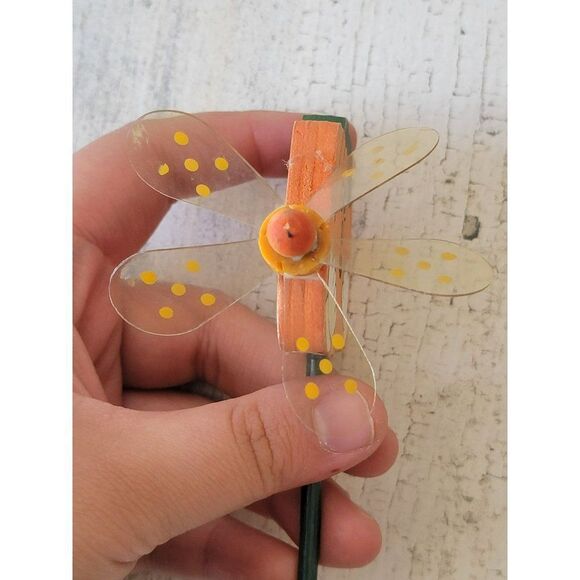 Halloween pumpkin propeller windmill lawn stake decor - Picture 4 of 7